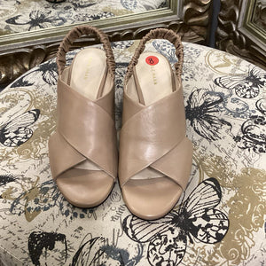 Cole Haan Leather Cross Front Heels SHOES 8