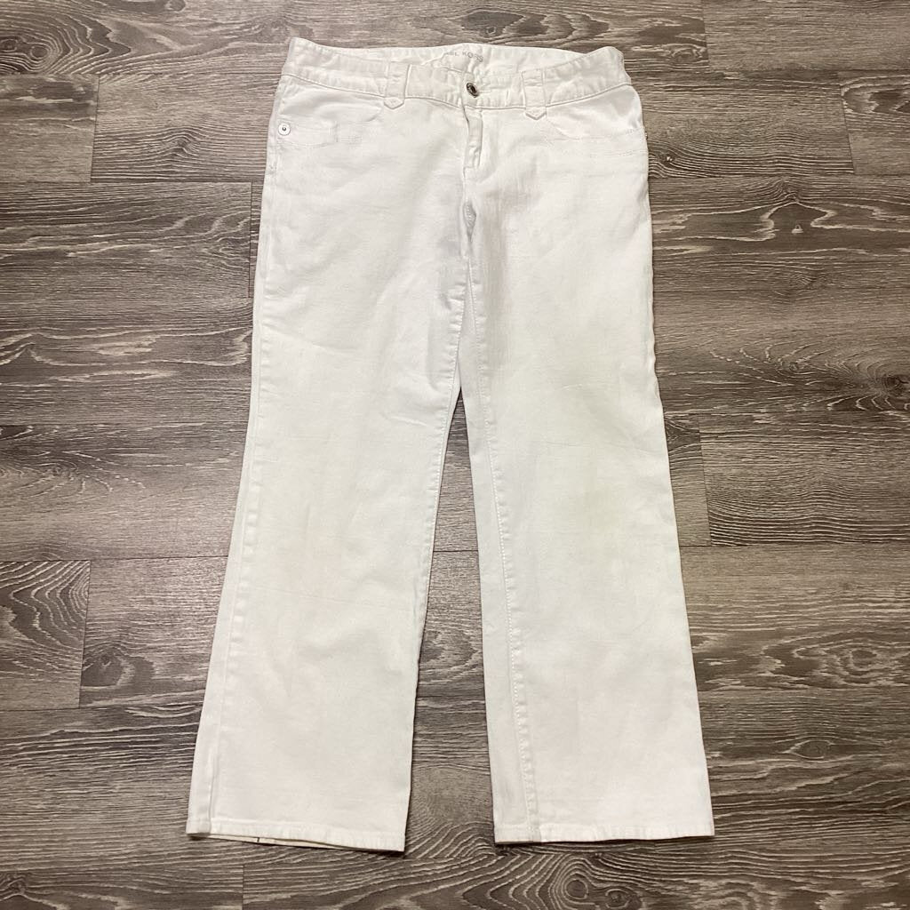Michael Kors Denim Wide Cropped JEANS 10