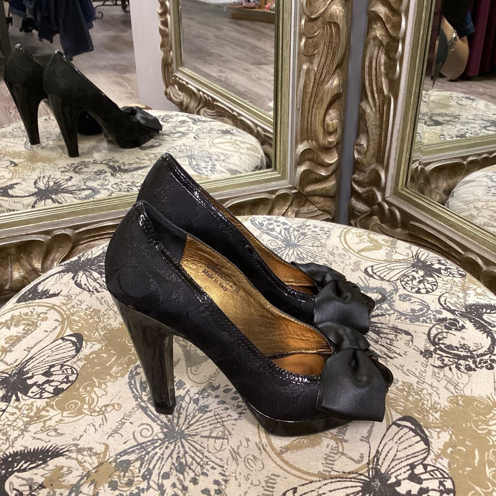 Coach Monogram Side w Bows SHOES 6.5