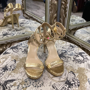 Michael Kors Croc-Like Strappy High SHOES 8.5