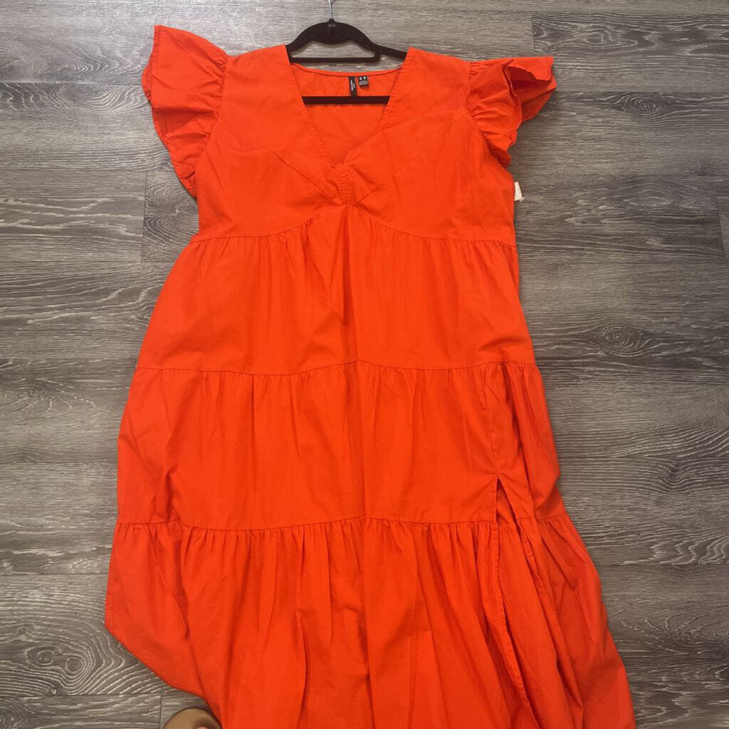 Vera Moda Flounce Sleeve Midi DRESSES 16