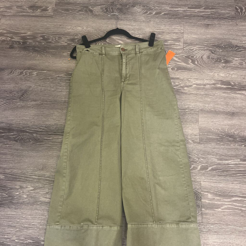 Anthropologie Wide Leg Chinos PANTS 8