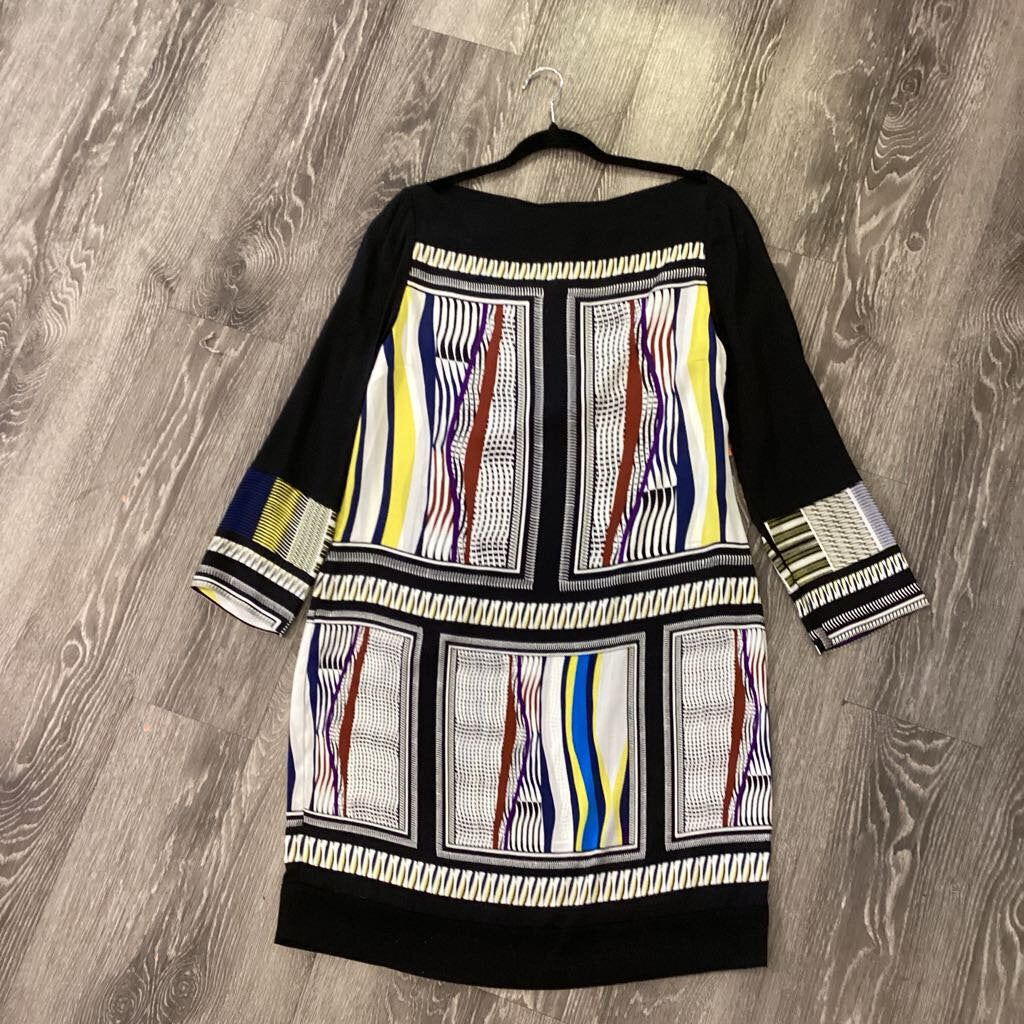 DVF Geo Print 3/4 Sleeve DRESSES 12