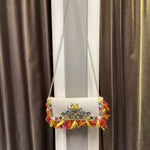 Load image into Gallery viewer, Lilly Pulitzer Beaded Tassel Clutch w Chain HANDBAGS M
