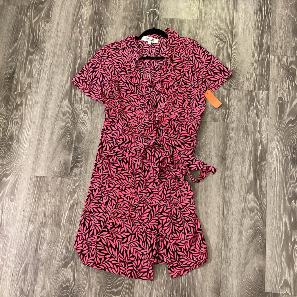 DVF Floral Ruffle Belted DRESSES M