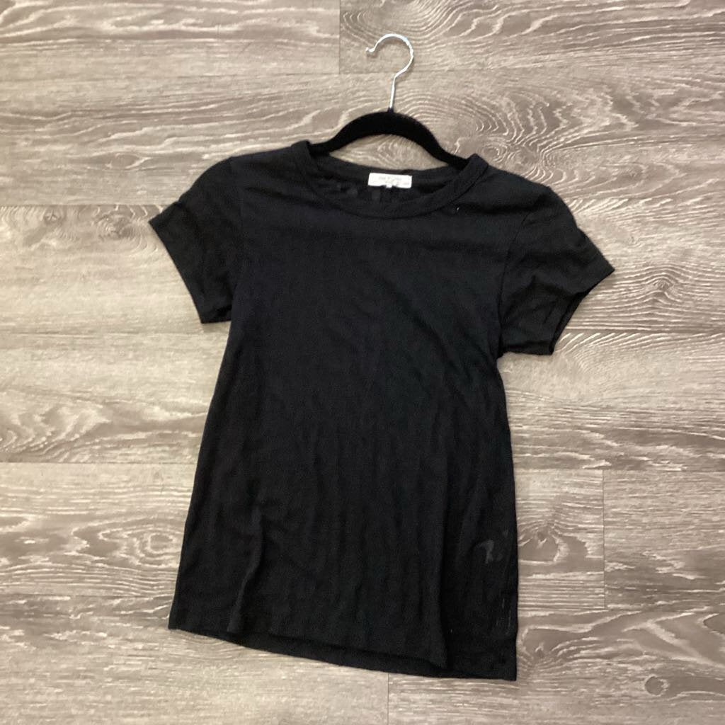 Rag & Bone Cheetah See Thru Crew Tee TOPS S