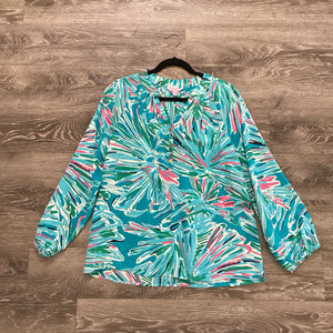 Lilly Pulitzer Silk/Flower TOPS M