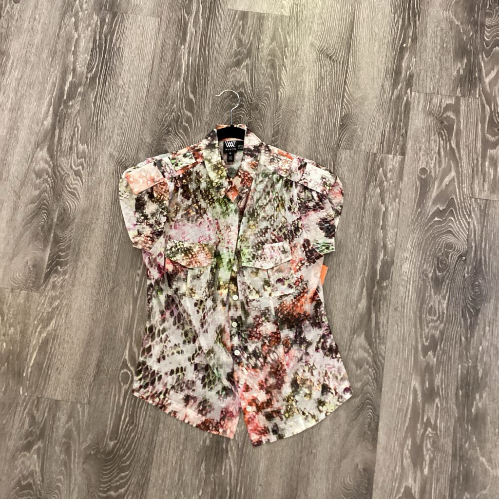 Worth Patterned Double Pocket SS TOPS 10