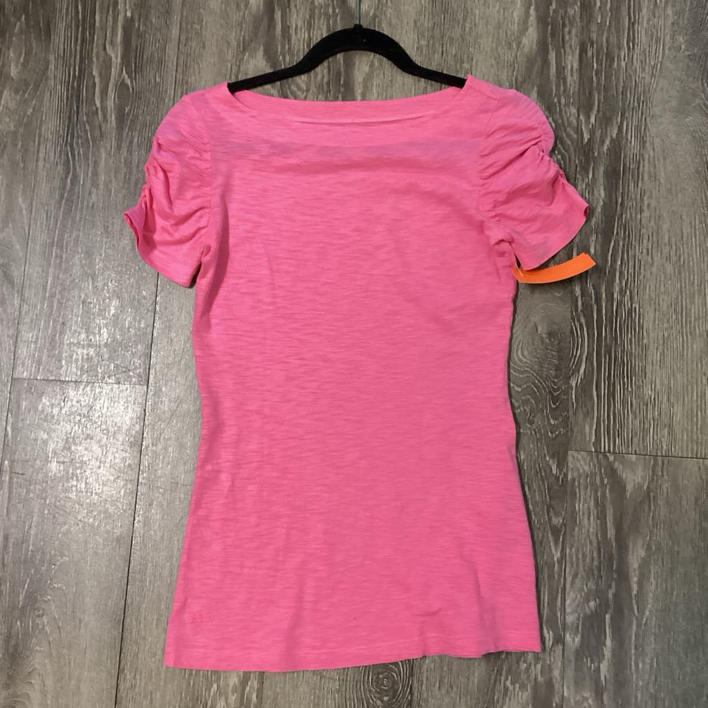 Lilly Pulitzer Basic Scrunch Sleeve Tee TOPS XS