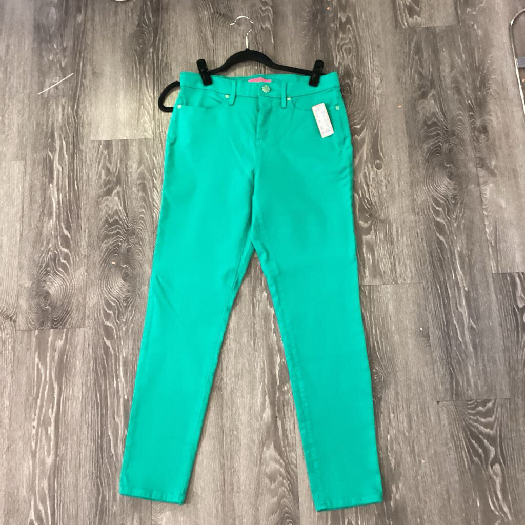 Lilly Pulitzer Solid Skinny PANTS 10