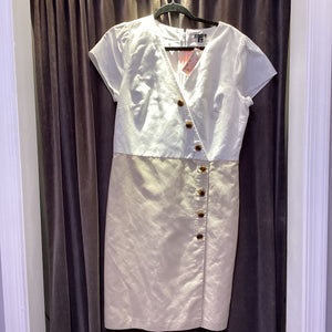 Ann Taylor Two Tone w Buttons DRESSES 10