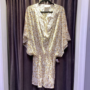 Shiraleah NWT Leapord Print Mini Pom COVER UPS OS