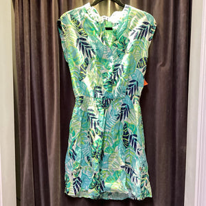 Hatley Leaf Print Linen SS DRESSES S