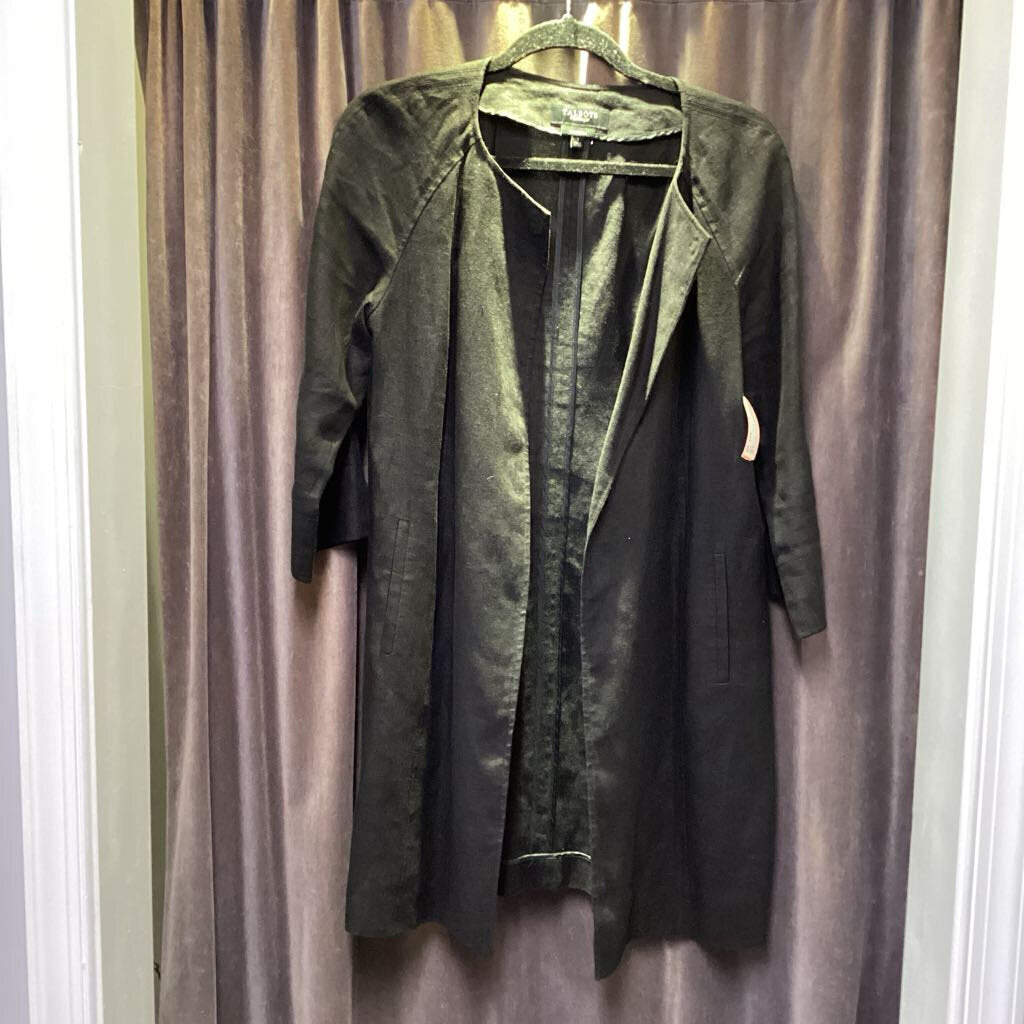 Talbots Linen Open Front 3/4 Sleeve JACKETS S
