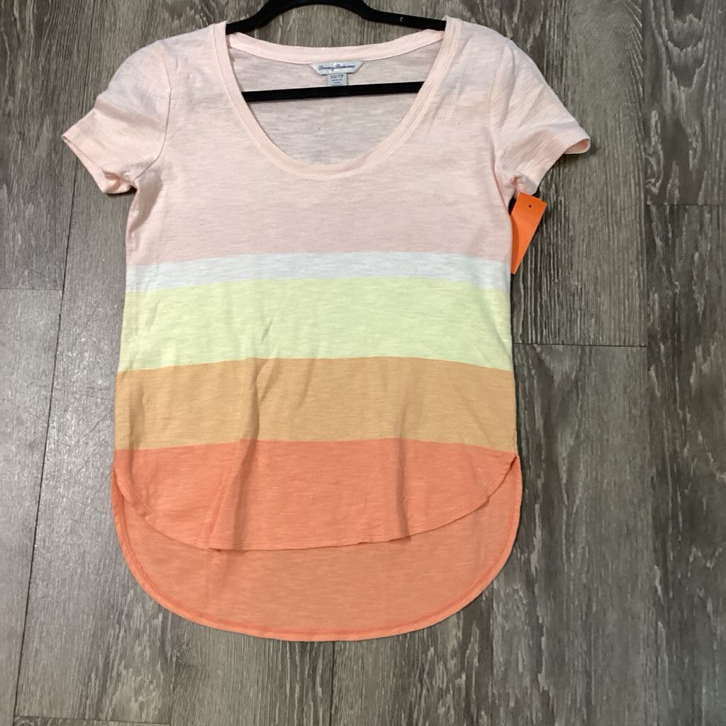 Tommy Bahama Striped SS Tee TOPS XS