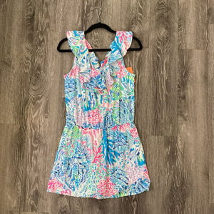Lilly Pulitzer Patterned Ruffle Neckline DRESSES S