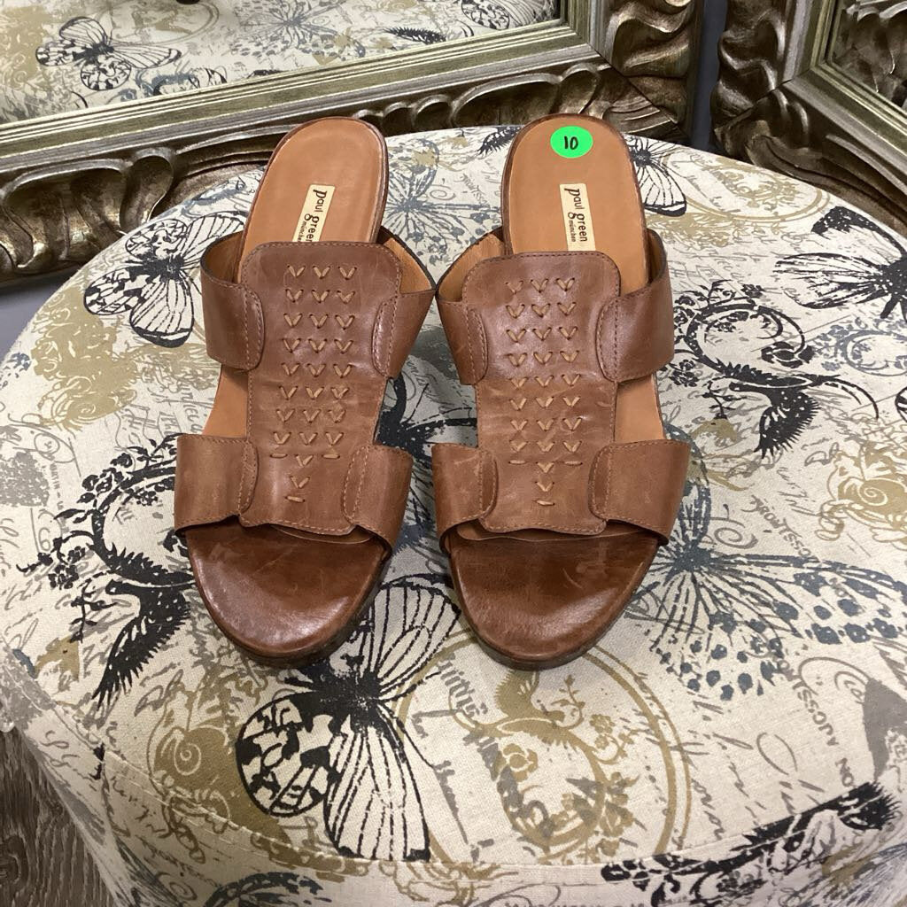 Paul Green Leather Heels SHOES US 10
