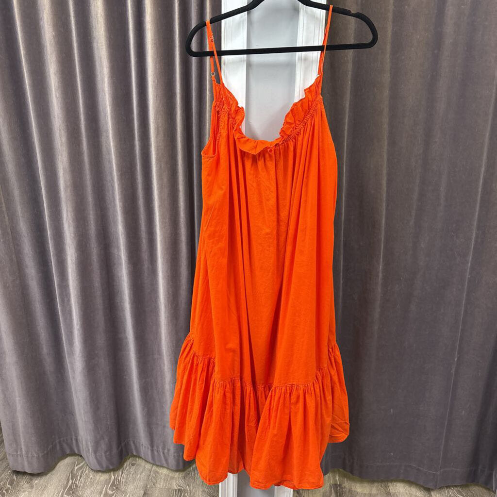 J Crew Ruffle Midi Tank DRESSES 2x