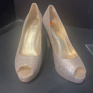 Michael Kors Glitter Peep Toe SHOES 8.5