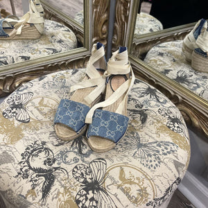 Gucci Monogram Espadrilles SHOES 6.5