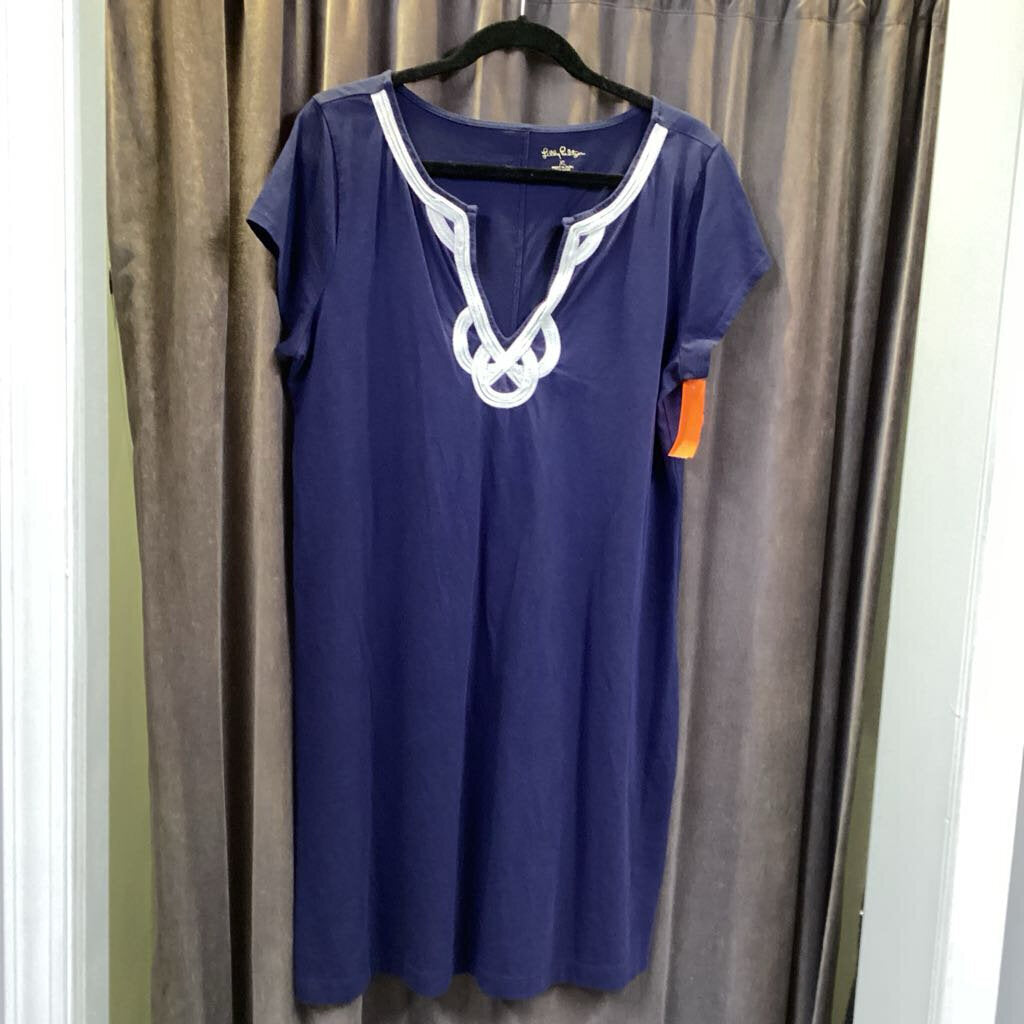 Lilly Pulitzer Embroidered Front SS DRESSES XL