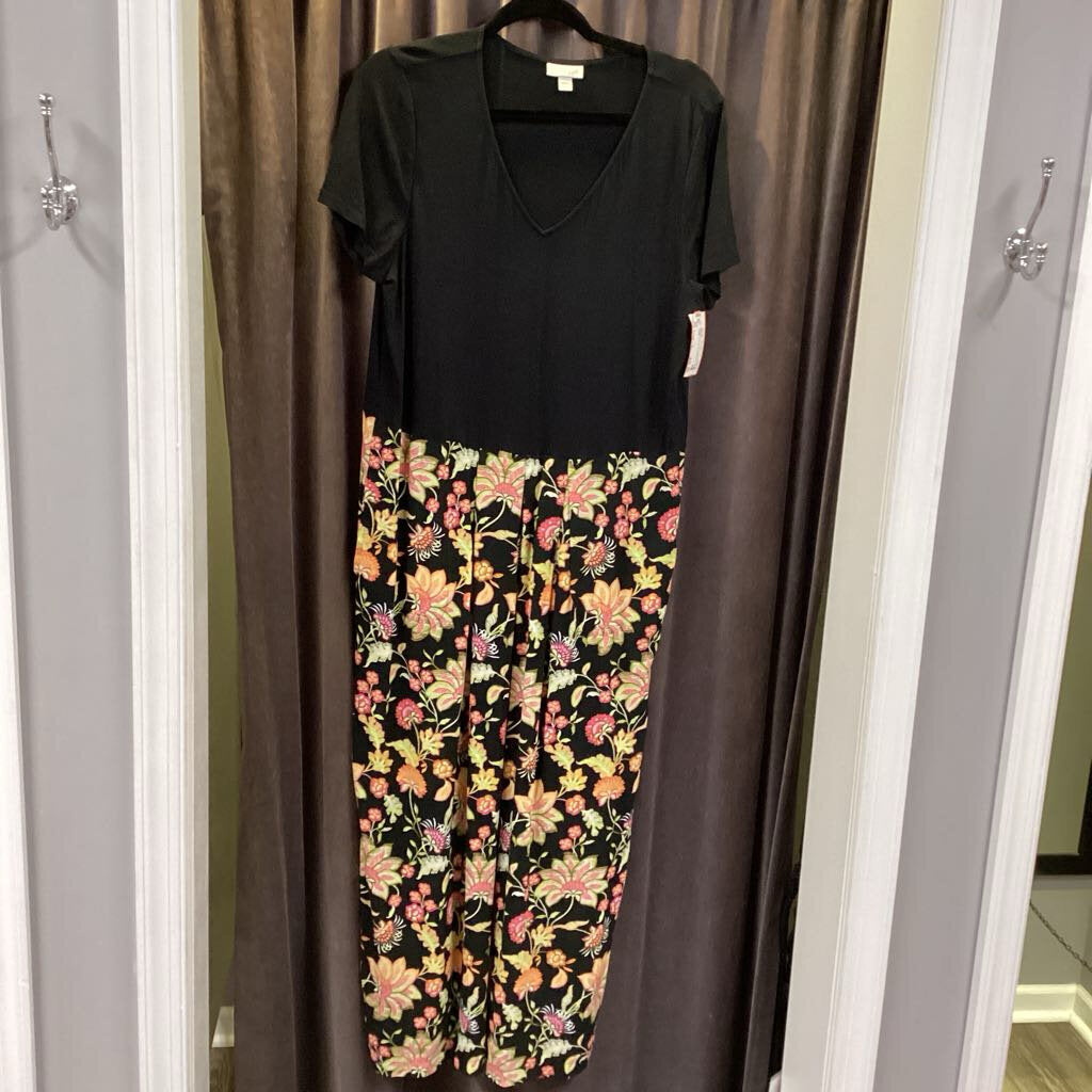 J Jill Floral Bottom SS DRESSES L