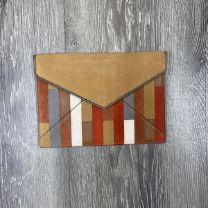 Rebecca Minkoff Striped Suede Wristlet ACCESSORIES S