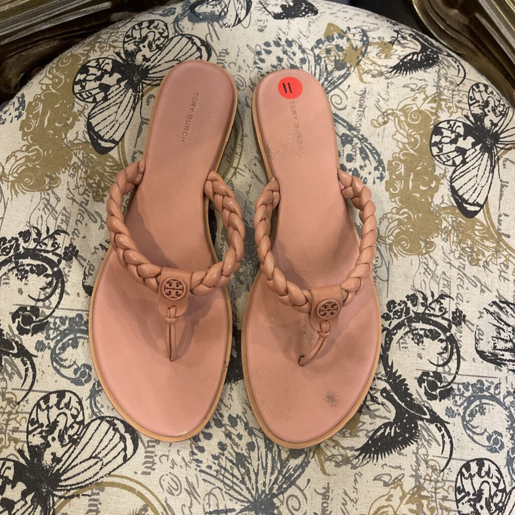 Tory Burch Braided Thong Flip Flops SHOES 11