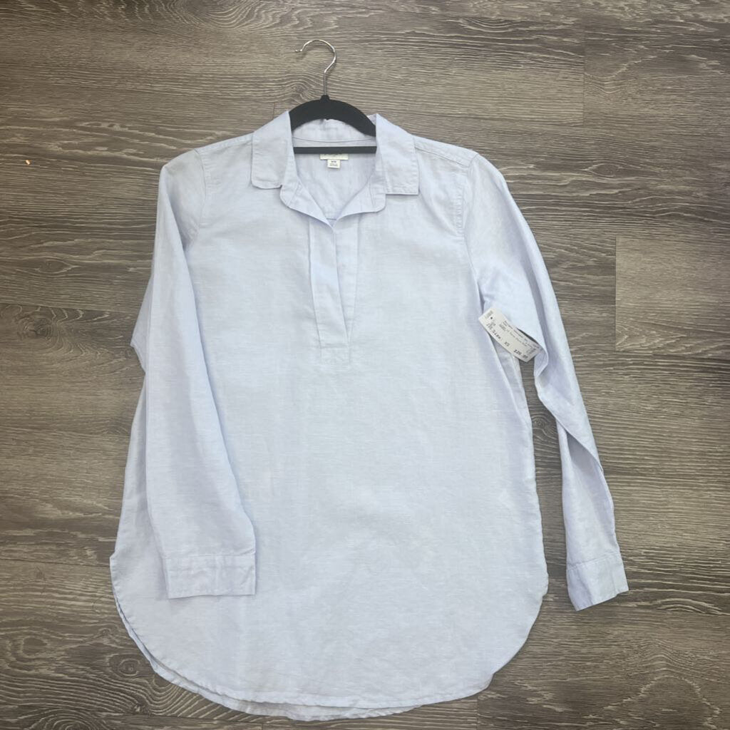 J Crew Linen LS Tunic Style TOPS XS