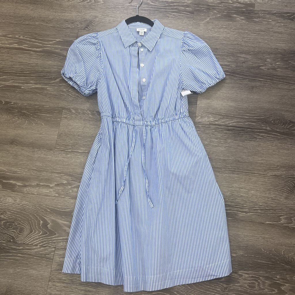 J Crew Striped SS Puff Sleeve DRESSES XS