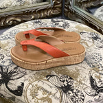 Load image into Gallery viewer, Cordani Leather Wedge Flip Flops SHOES 38
