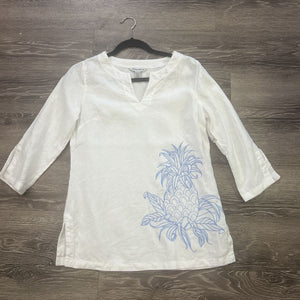 Tommy Bahama Embroidered Side Tunic TOPS XXS