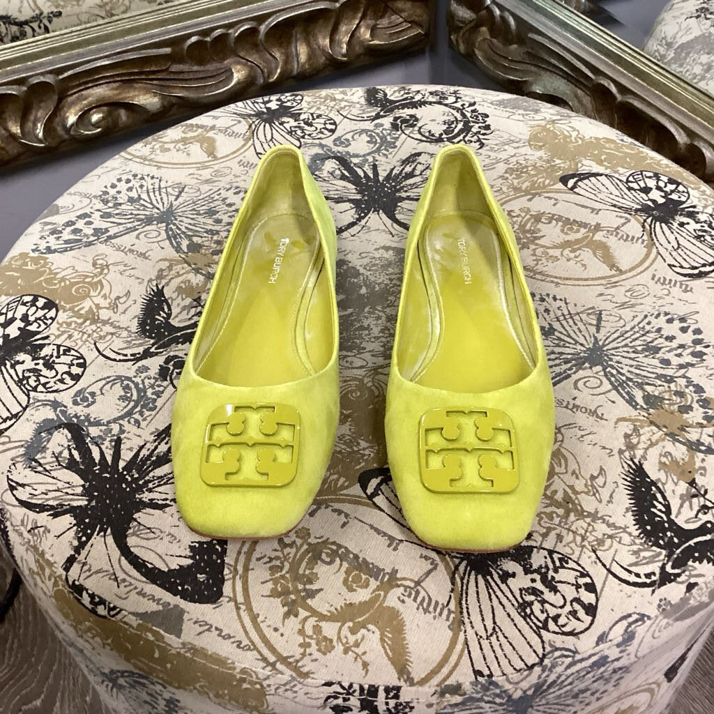 Tory Burch Suede Logo Flats SHOES 8