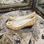 Load image into Gallery viewer, Tory Burch Cork Logo Wedges SHOES 8
