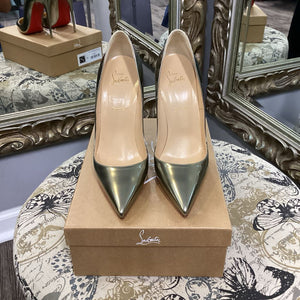 Christian Louboutin Metallic Pointed Toe Heels SHOES 41
