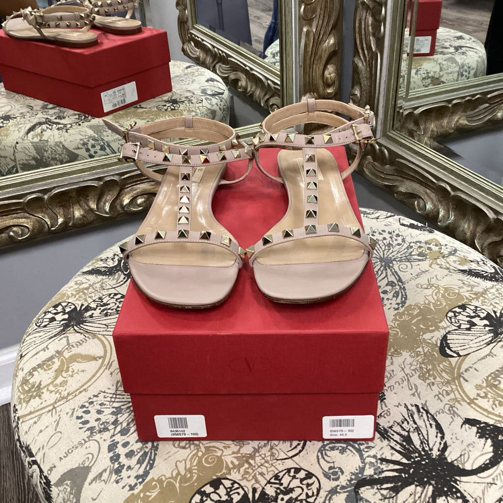 Valentino Studded Strappy Sandals Flat SHOES 40.5