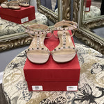Load image into Gallery viewer, Valentino Studded Strappy Sandals Flat SHOES 40.5
