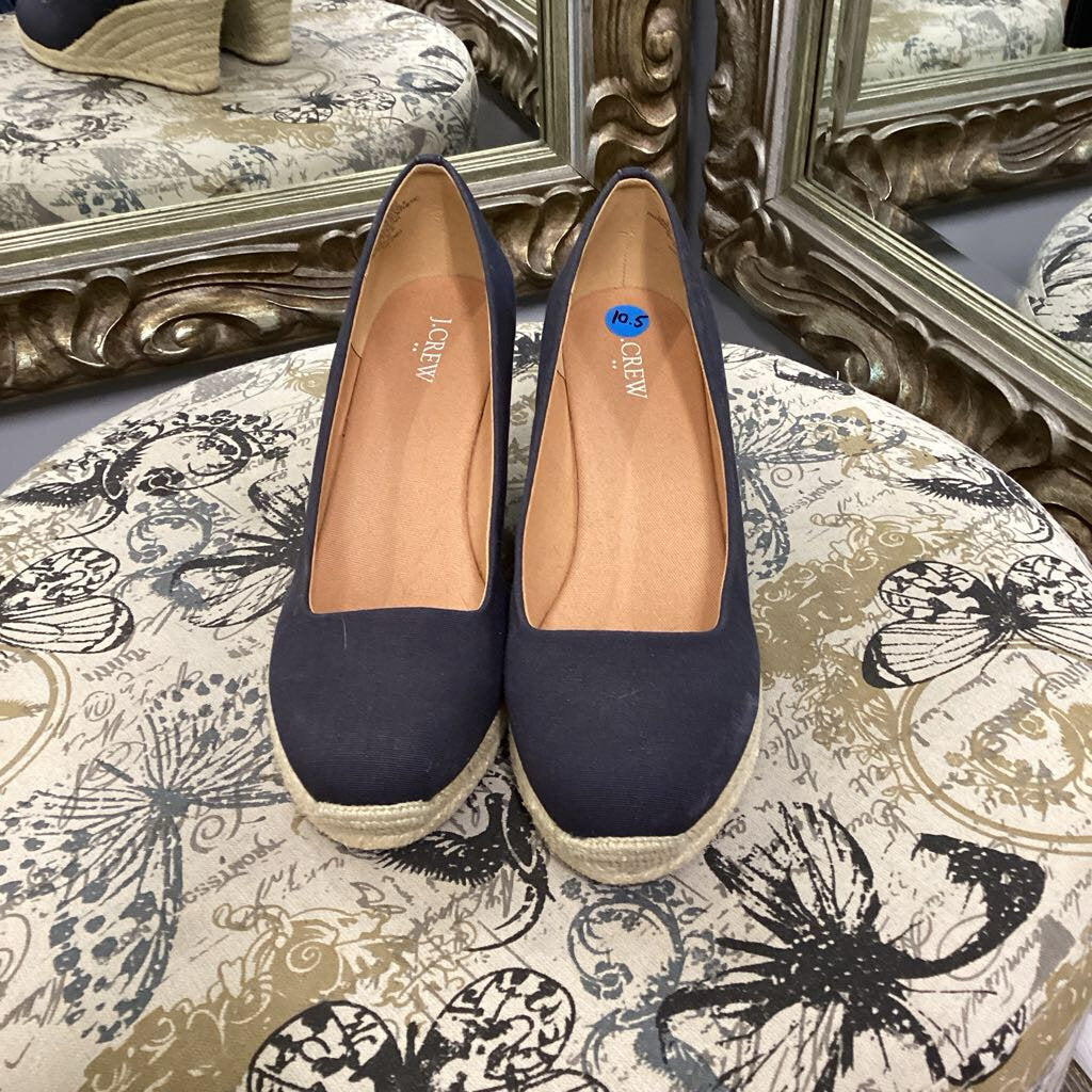 J Crew Closed Toe Wedge Espadrille SHOES 10.5