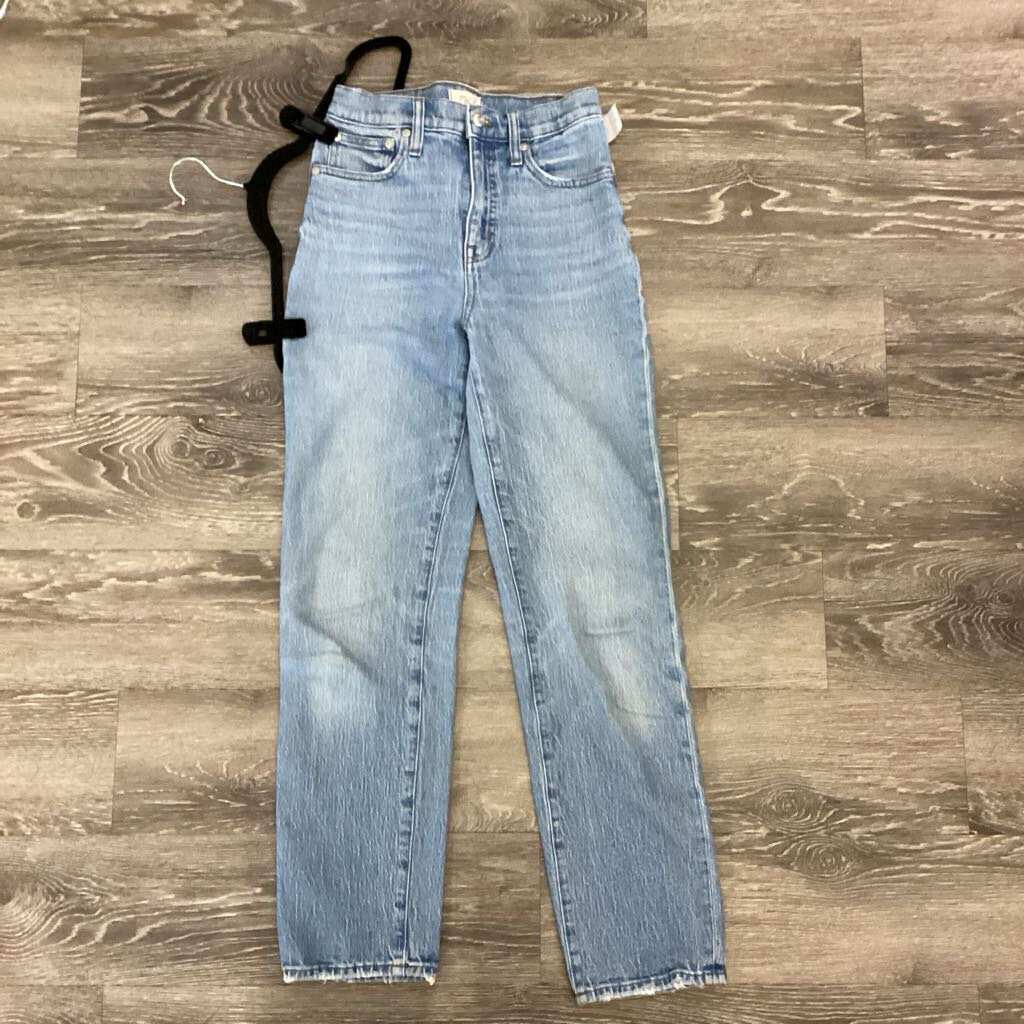 Madewell Straight Leg Solid JEANS 25