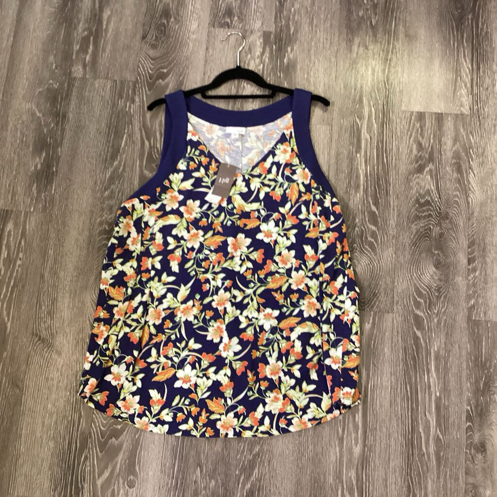 J Jill NWT Floral Tank TOPS XL