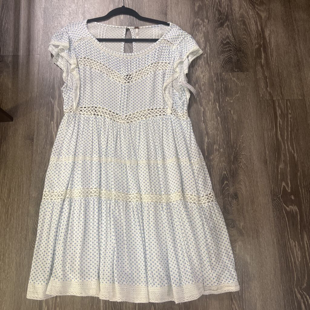 Free People Flower Lace Trim DRESSES XS