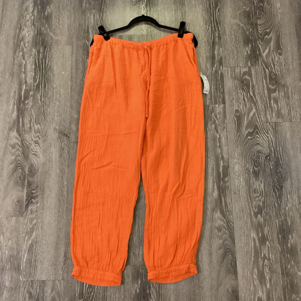 XIRENA Cropped Jogger Style Gauzey PANTS XL