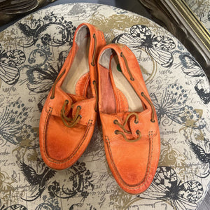 The Frye Compan AS IS Leather Boat Shoes SHOES 8