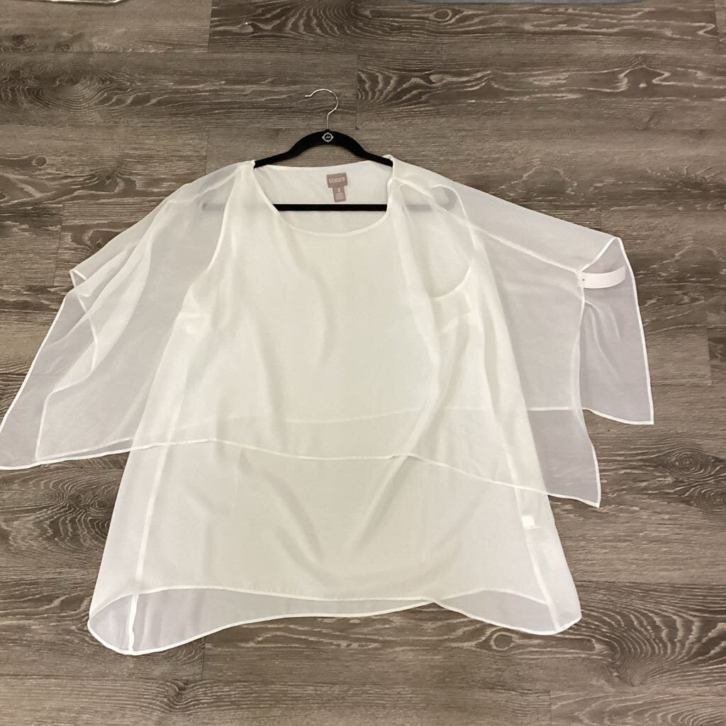 Chicos Waterfall Overlay SS TOPS 3