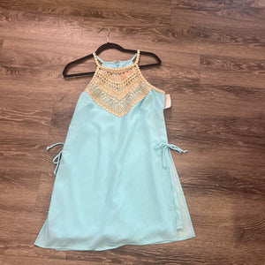 Lilly Pulitzer Side Tie/Gold Appl ROMPERS 6