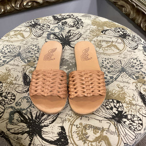Ancient Greek Sandals Braided Slides SHOES 37