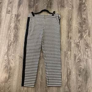 Veronica Beard Gingham w Stripe PANTS 10