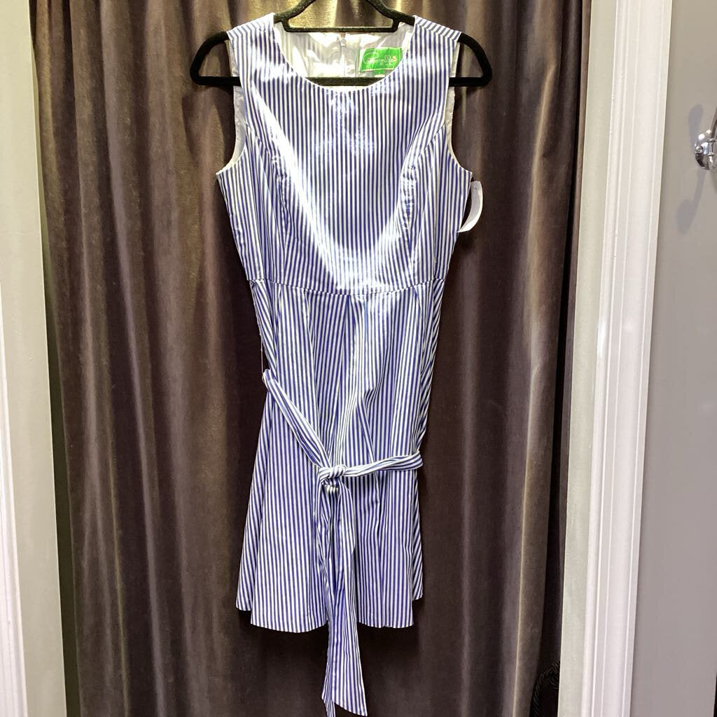 Striped Pleated Bottom Mini DRESSES 4