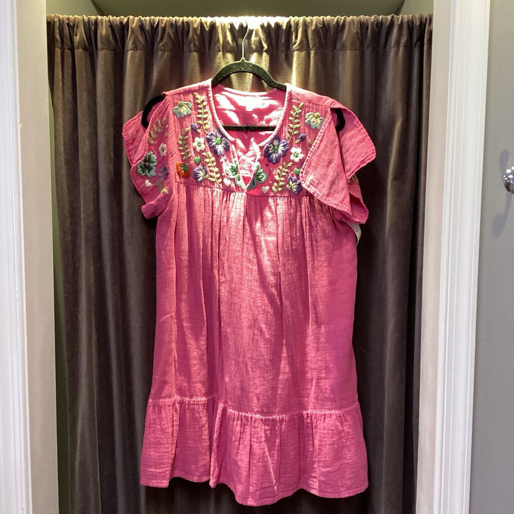 THML Embroidered Top Flowers DRESSES M
