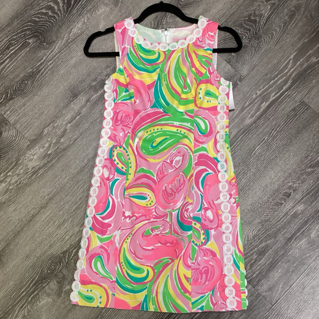 Lilly Pulitzer Patterned Side Embroidered DRESSES 0
